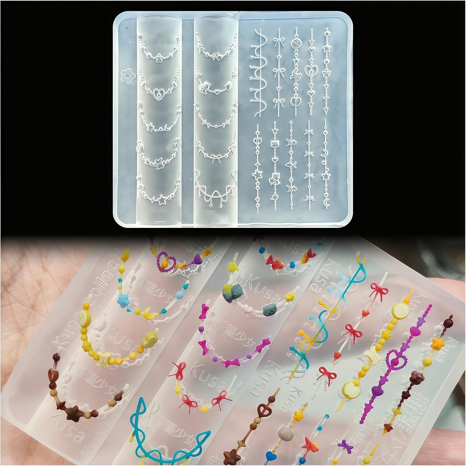 Resin Art Templates Free - 3d grânulo colar gel arte do